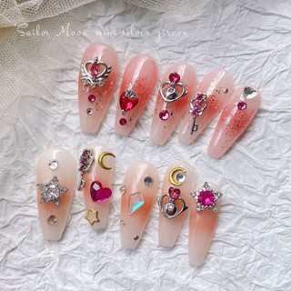 charm đá đỏ nail- gắn móng- trang trí móng tay