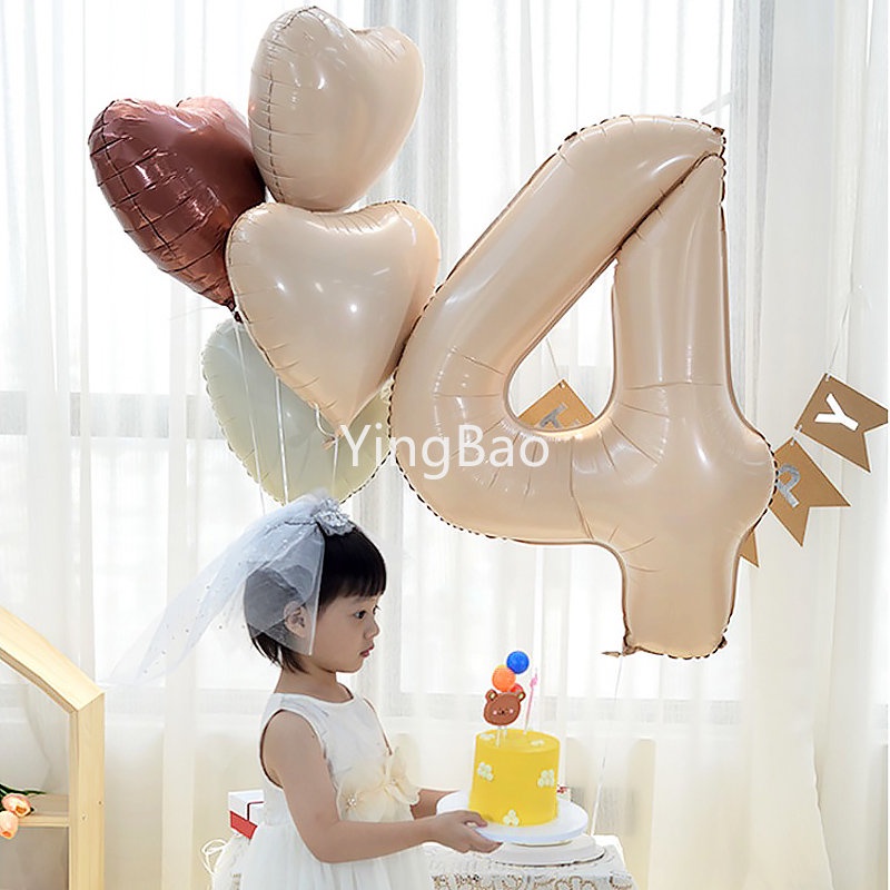 Bong Bóng Hình Số 1-9 32 / 40Inch Nhiều Màu Sắc Dùng Trang Trí Tiệc Sinh Nhật / Đám Cưới