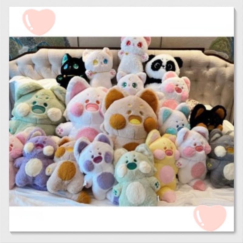 CÓ SẴN Mèo gấu bông dudu đáng iu lông mịn tính từ tai đến đuôi 45 - 90cm  mỗi lô sẽ có sự chênh lệch vài cm