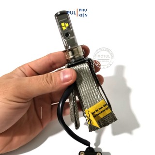 Đèn pha led râu T19 6 tim cho xe máy