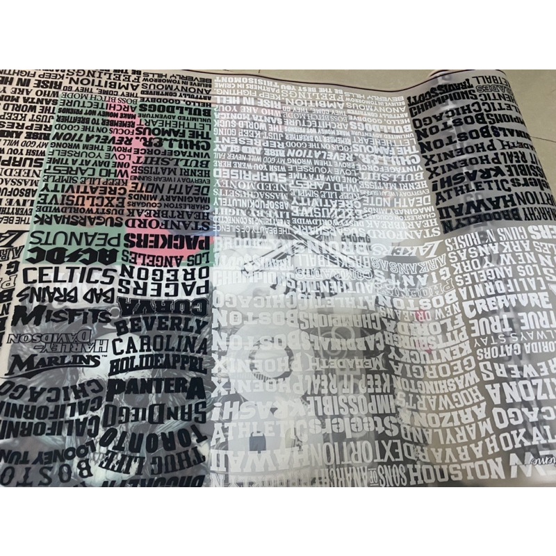 Hình Ủi Nhiệt - Mẫu Chữ 20cm Trắng/Đen