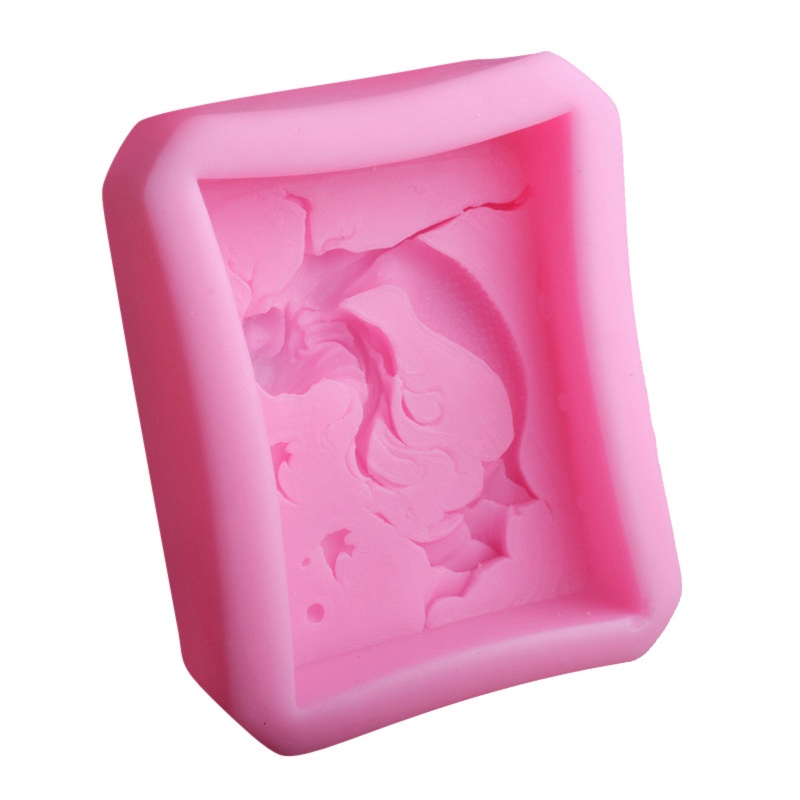 Khuôn Làm Bánh / Kẹo / Xà Phòng Chất Liệu Silicone Hình Bông Hoa Phong Cách Cổ Điển