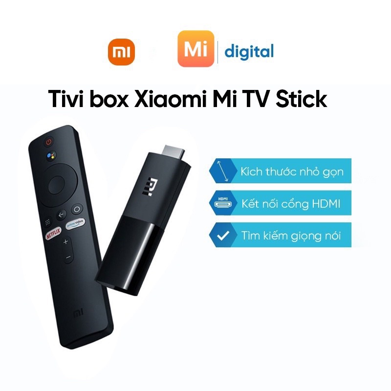 Xiaomi Stick TV 4K Quốc Tế Full Tiếng Việt 4K MDZ27AA - BH 6 Tháng - Mi Digital Chính Hãng