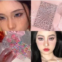 Miếng Dán Trang Trí Mặt 3D Bằng Acrylic Độc Đáo