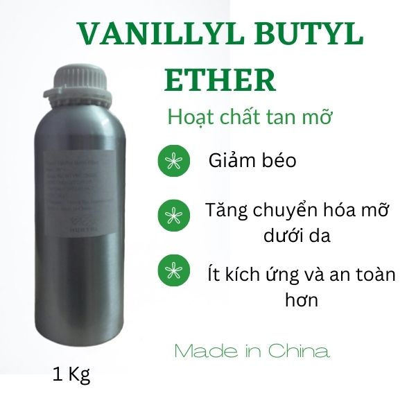 Hoạt chất tan mỡ Vanillyl Butyl Ether  - Nguyên liệu mỹ phẩm