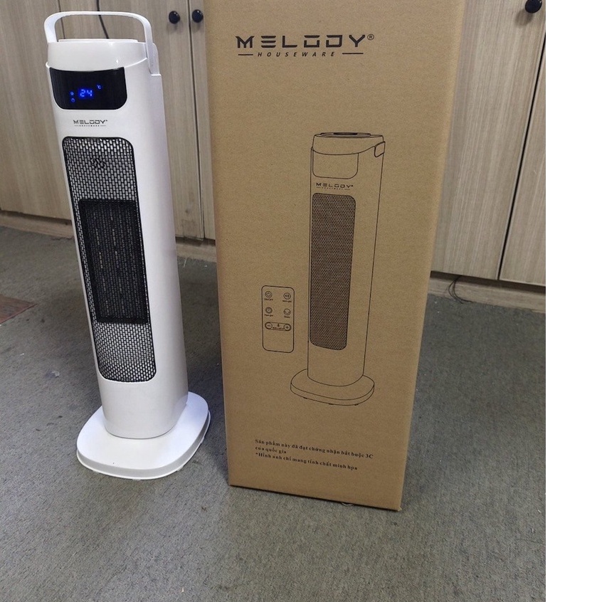 Quạt Sưởi Chính Hãng MELODY, Đèn Sưởi Cao Cấp, Làm Ấm Nhanh, Góc Xoay 120 Độ Toả Nhiệt Đều, Bảo Hành 24 Tháng