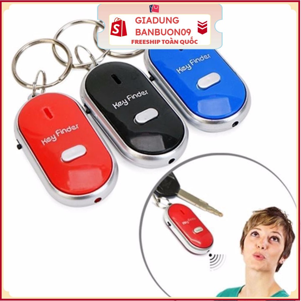 Móc Khóa Huýt Sáo Thông Minh Có Đèn LED Tìm Chìa Khoá Bị Lạc