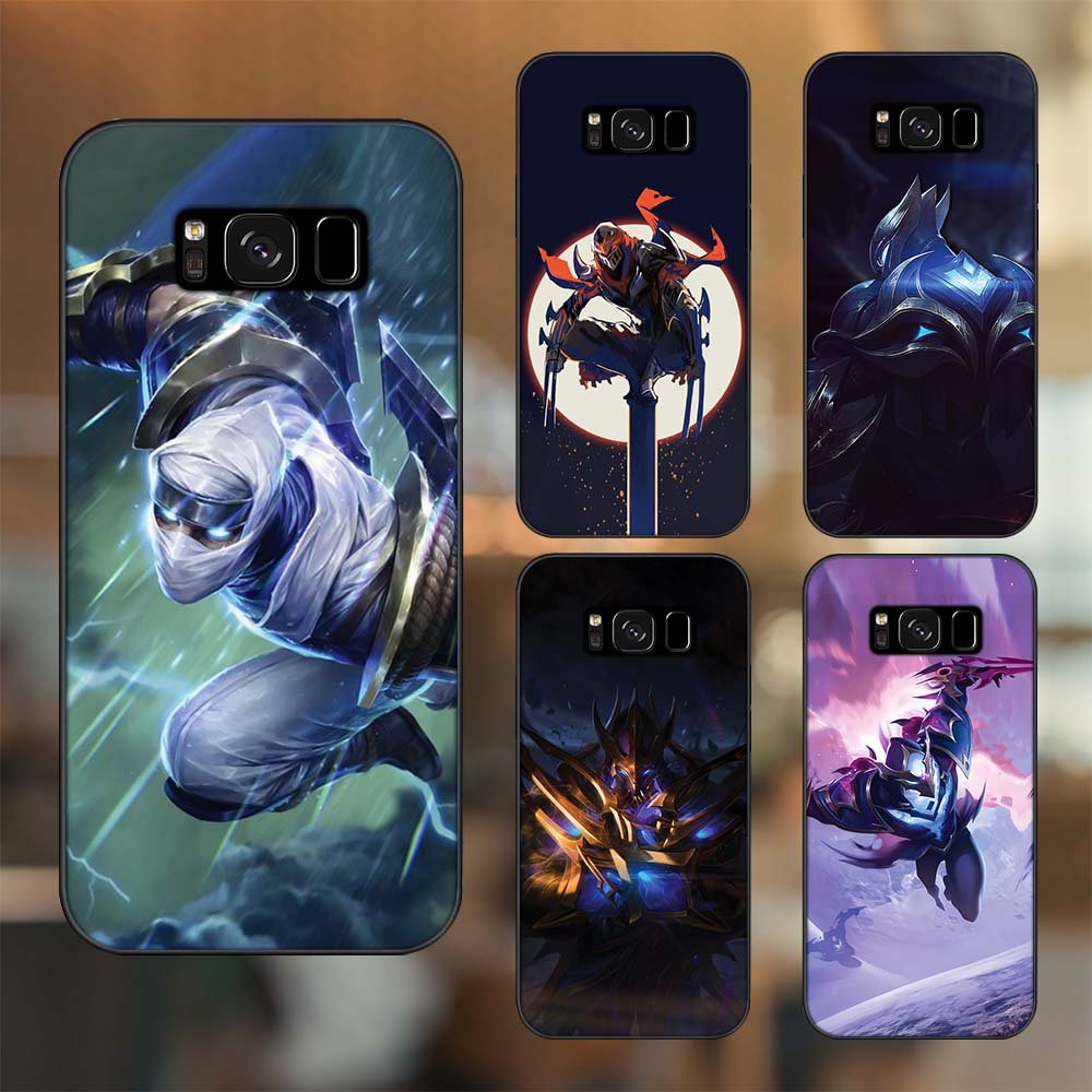Ốp lưng Samsung S8, S8 Plus viền đen in hình Zed Liên Minh Huyền Thoại