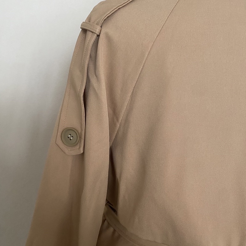 Áo khoác Trench coat Hàn Quốc vải dày tay bo 2 lớp