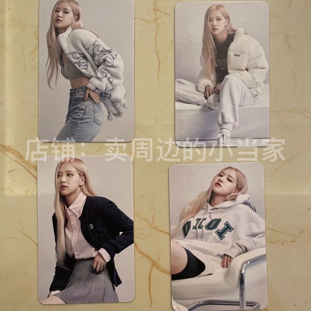 Bộ Thẻ Hình blackpink rose solo Phong Cách Cùng Một Phong Cách Park Chae Young Card Olioi Hold Face Thịnh Hành Hoa Hồng