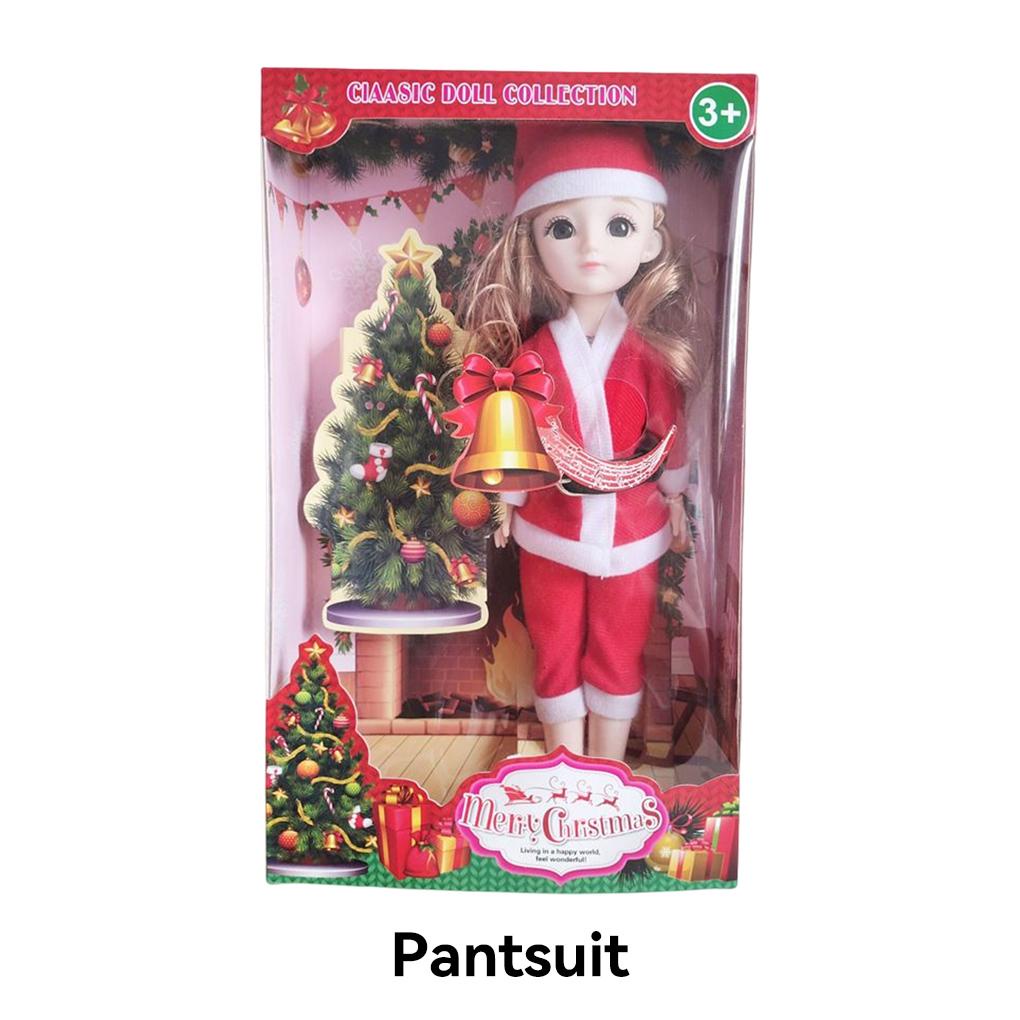 (runbu) Búp Bê Có Khớp Nối Nhiều Khớp Nối Trang Phục Giáng Sinh Dệt Kim Có Thể Di Chuyển Thời Trang Humanoid