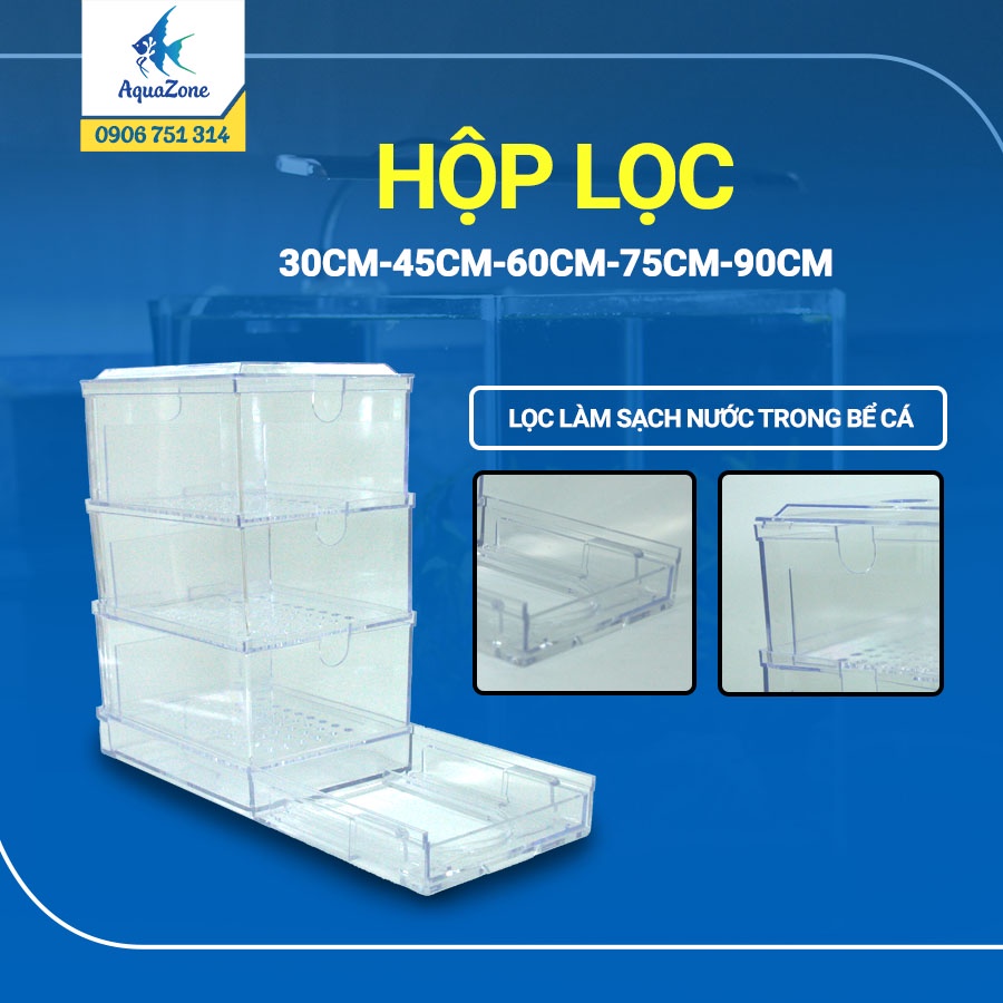 Khay lọc nước bể cá cảnh 3 tầng