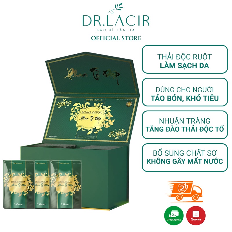 Phan Tả Diệp senna detox Dr.Lacir DR47 Thải độc ruột 30 gói/hộp
