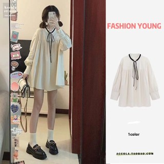 Váy babydoll đầm babydoll Đầm Búp Bê Tay Dài Cột Dây Thời Trang Mùa Thu 2022 Dễ Thương Cho Nữ