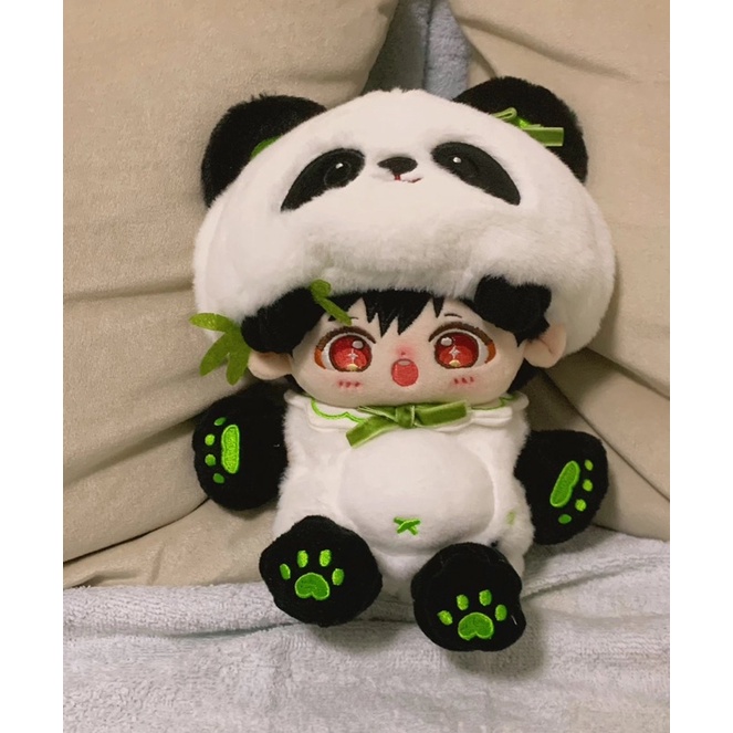 Bộ Gấu trúc xanh cho doll 20cm