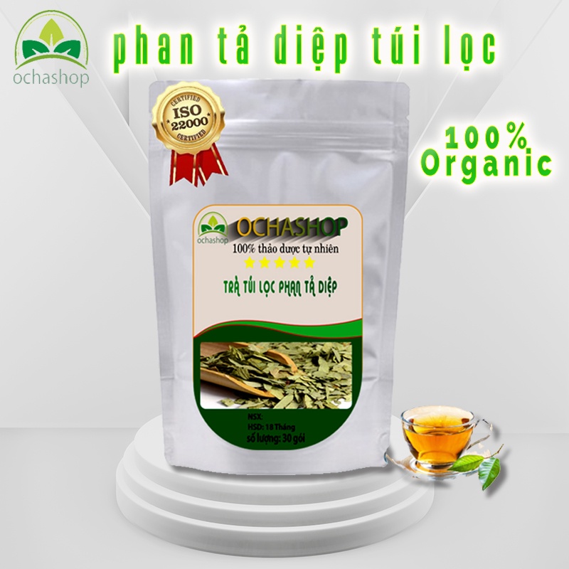 Trà phan tả diệp túi lọc [ 100% NGUYÊN CHẤT ] 30 túi lọc , hỗ trợ táo bón, ăn uống không tiêu đầy hơi