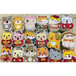 Bao lì xì chibi mèo tết 2023
