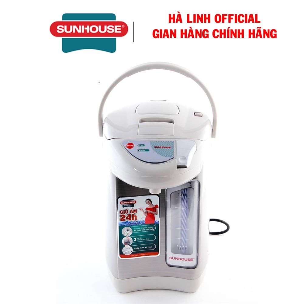 Bình thủy điện Sunhouse SHD1533 - Ruột bình inox 304, Dung tích 3.3L