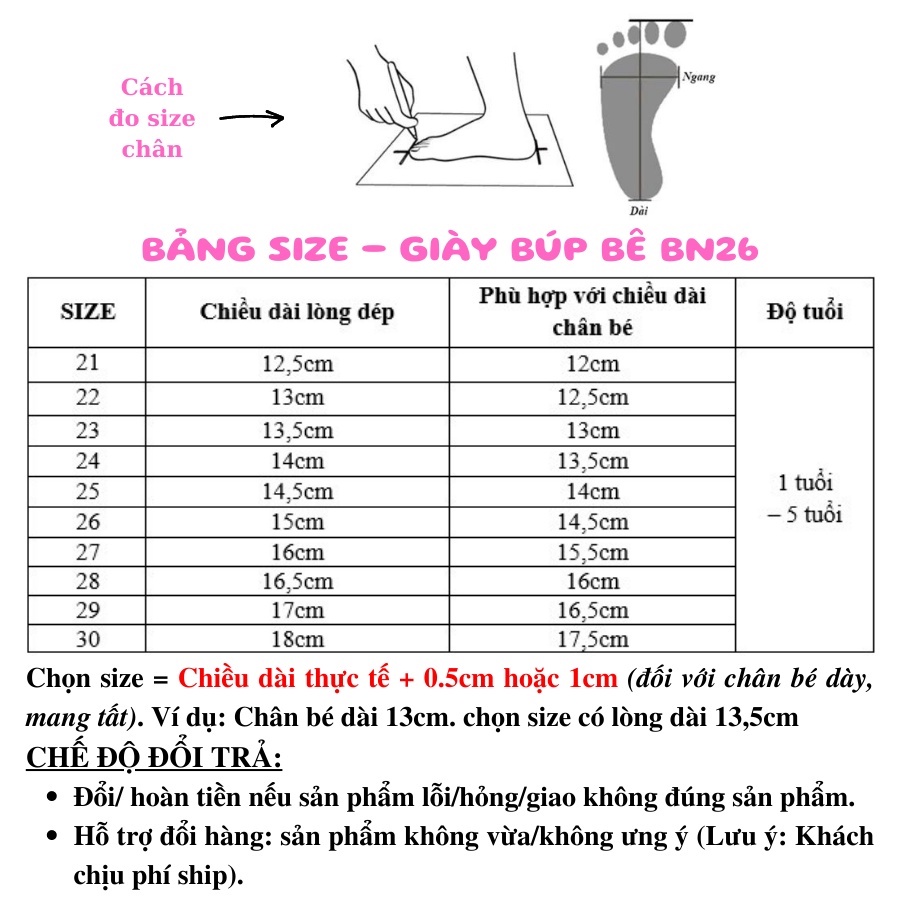 Giày búp bê bé gái vintage quai ngọc Bunny Store, giày bé gái phù hợp trẻ em từ 1 tuổi đến 5 tuổi da trơn mềm mại BN26