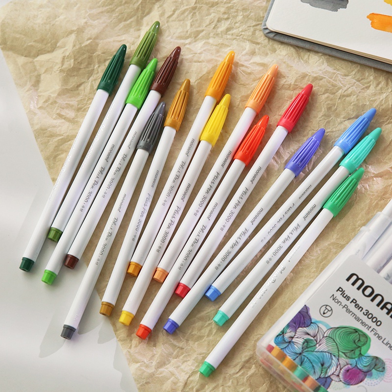 Bộ bút màu Monami 3000 Fiber Pen