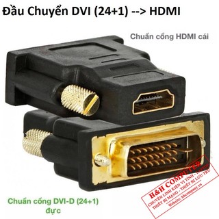 Đầu chuyển đổi DVI sang HDMI chất lượng HD – DVI 24+1 – DVI to HDMI