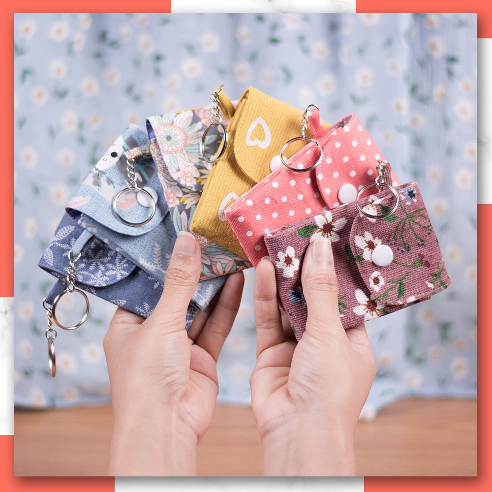 Ví Đựng Thẻ Mini Treo Móc Khóa Tiện Lợi - Bảo Sew