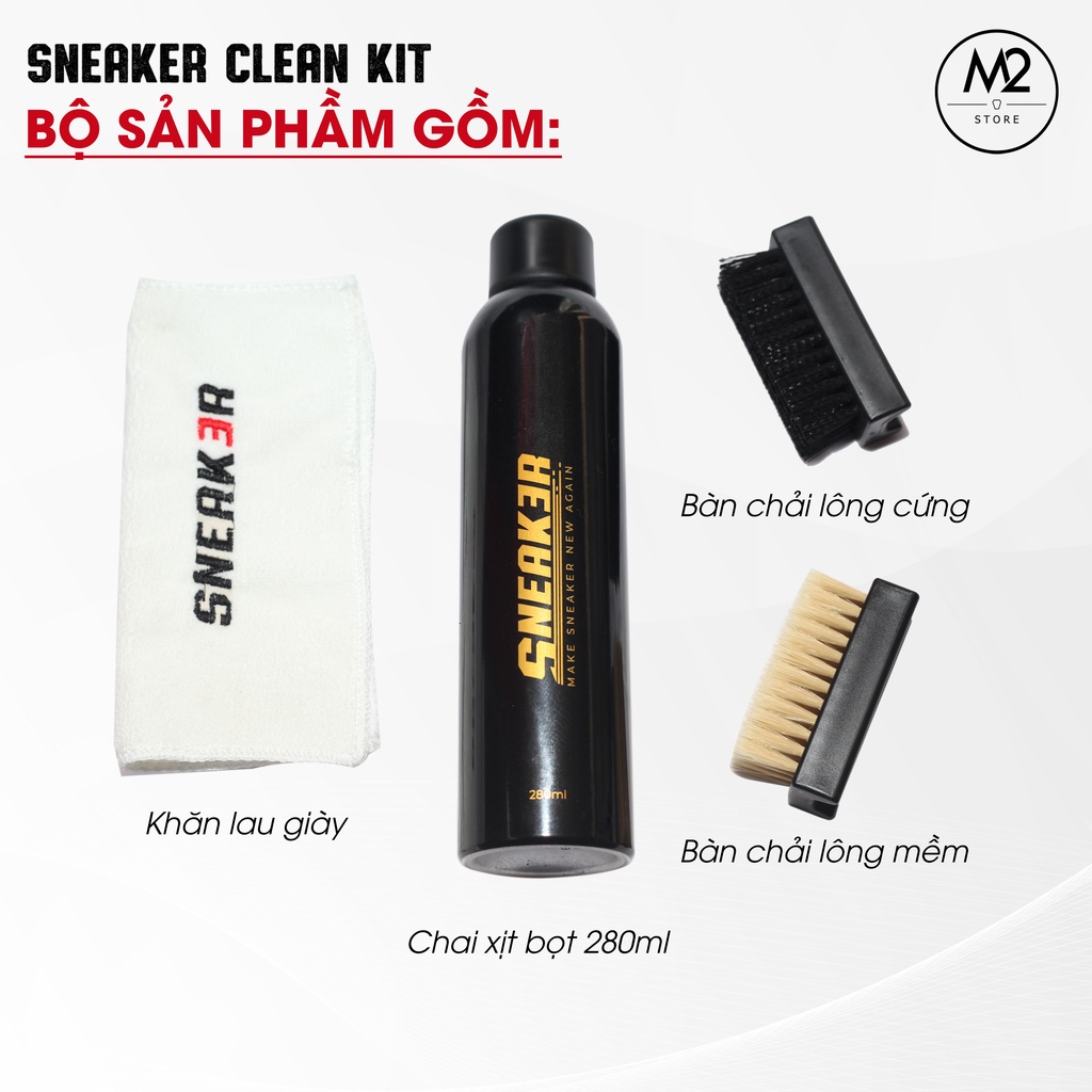 Combo vệ sinh làm sạch giày sneaker chuyên sâu SNEAK3R