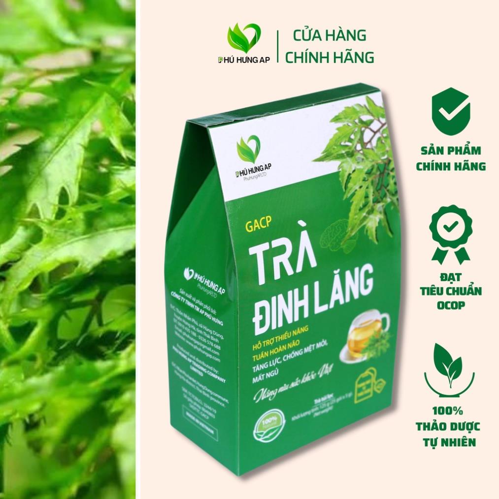 Trà đinh lăng hỗ trợ hoạt huyết, an thần, lợi sữa, bồi bổ cơ thể, trà thảo dược AP Phú Hưng