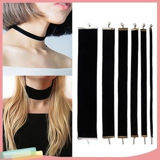 Vòng Cổ Choker Nhung Màu Đen Phong Cách Retro Thời Trang