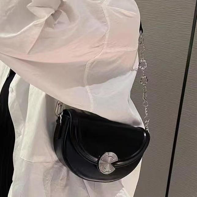 Túi Xách Đeo Vai Phối Dây Xích Phong Cách Thời Trang Hàn Quốc 2022 Dành Cho Nữ