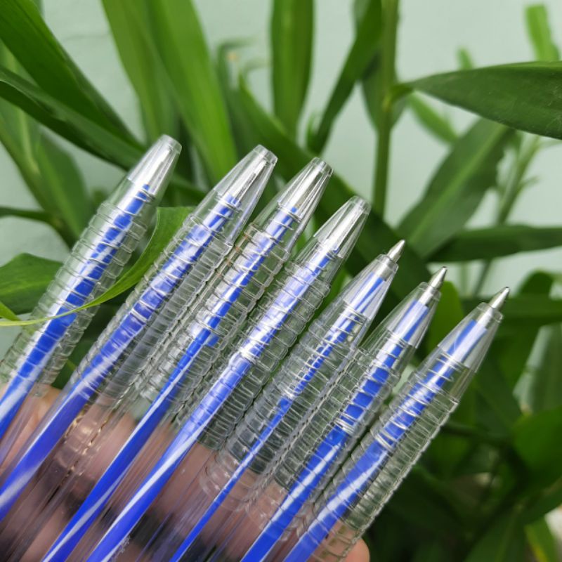 Bút bi mực xanh Ánh Sáng nét 0.7mm, bút viết nét đều, mực đẹp
