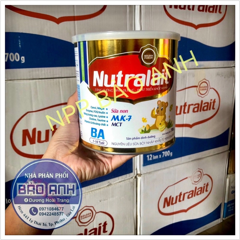 SỮA NUTRALAIT BA 700G DÀNH CHO TRẺ 1-10 TUỔI