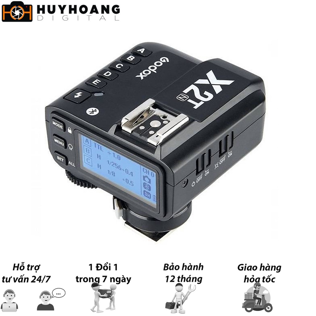 Điều khiển đèn Godox X2T-C-TTL 2.4G Wireless Flash Trigger ch Canon