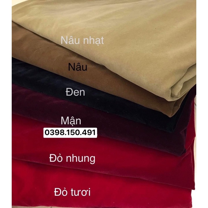 VẢI ĐẸP NHUNG BURDANH loại 1 may váy, đầm, set bộ set vest