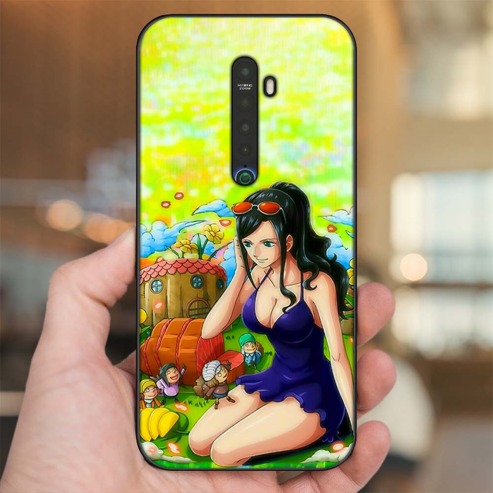Ốp lưng Oppo Reno 2 viền đen in hình Nico Robin One Piece Đảo Hải Tặc