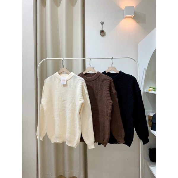 Áo len 1101 trơn màu