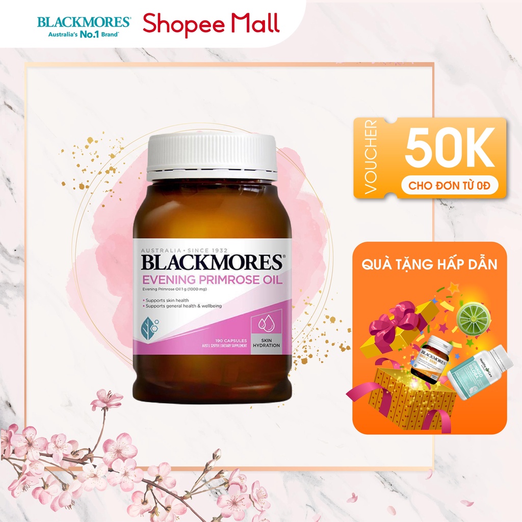 Viên uống Tinh dầu hoa anh thảo điều hòa nội tiết tố nữ Blackmores Evening Primrose Oil 190 viên