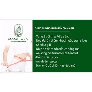 SỮA HẠT CHAY GIẢM CÂN - Mami Farm