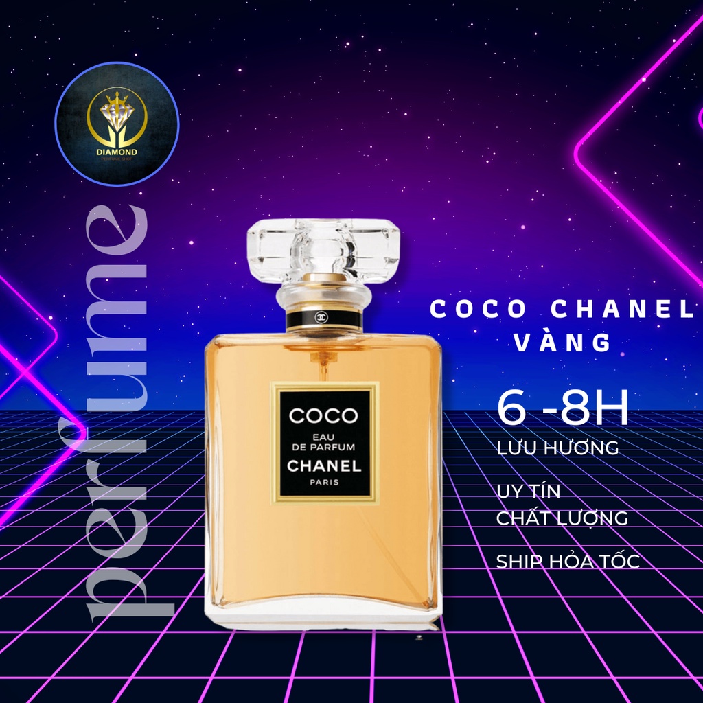 Nước hoa nữ Co Co vàng bản EDP dạng xịt tiện lợi dung tích 100ml dầu thơm body mist cho nữ