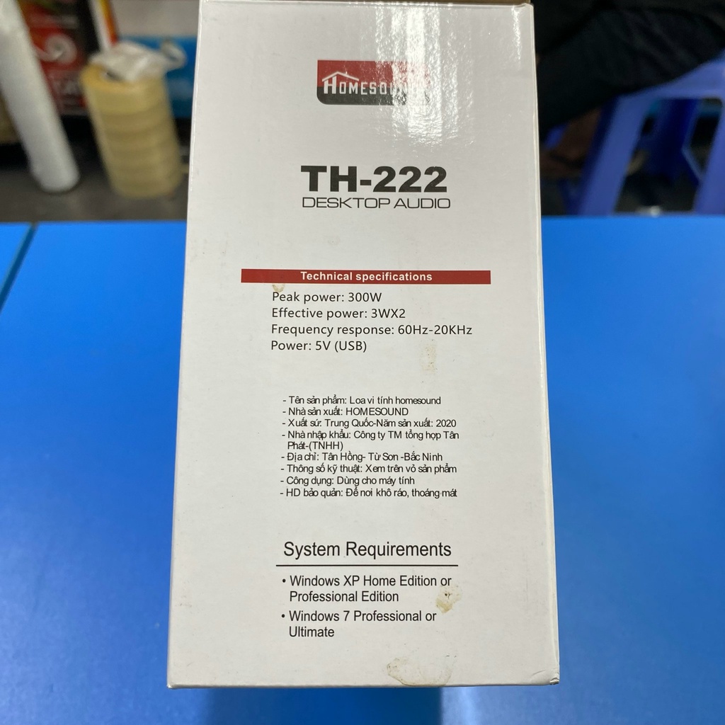 Loa Vi Tính HOMESOUND TH-222 USB 2.0