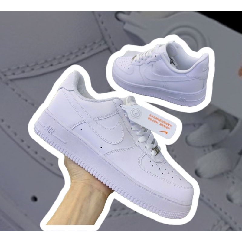 Giày thể thao AF1 ALL WHITE chính hãng - Giày thể thao nam nữ đế cao đầy đủ hộp bill