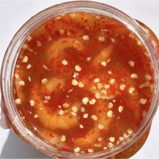 Tôm Chua chính gốc Cà Mau, làm từ tôm đất sống ngon dai mềm, ngọt vị