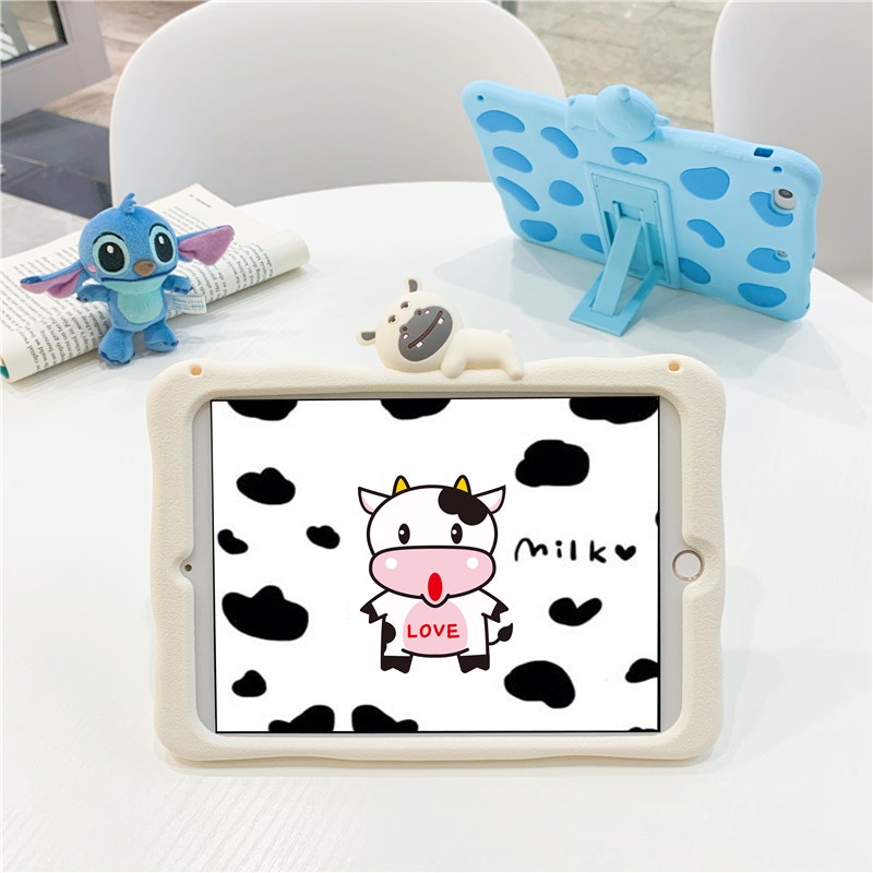 Ốp Bảo Vệ Máy Tính Bảng Bằng Silicon Mềm Hình Hoạt Hình Có Dây Đeo Vai Cho Samsung Galaxy Tab A 8.0 2019 SM-T290 T295