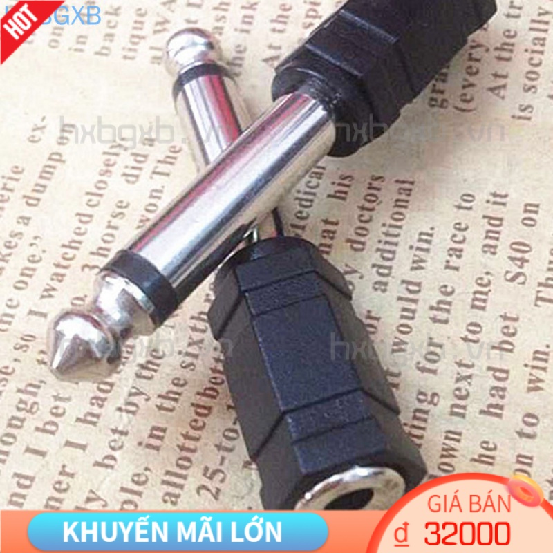 Set 10 Đầu Chuyển Đổi Từ Đầu Cắm 6.35mm Sang Cổng Cắm 3.5mm Chuyên Dụng