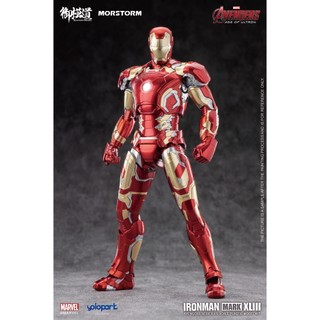Model kit emodel x morstorm 1/9 scale iron man mk43 plamo
