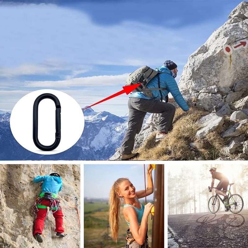 1 Móc Khóa Chữ U Đa Năng Dùng Cho Leo Núi / Cắm Trại