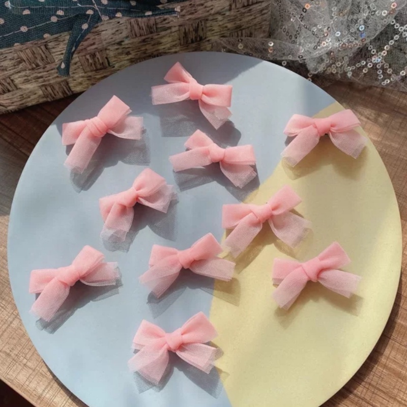 Set 10 Kẹp Tóc Nơ Thời Trang Hàn Quốc Cho Bé Gái