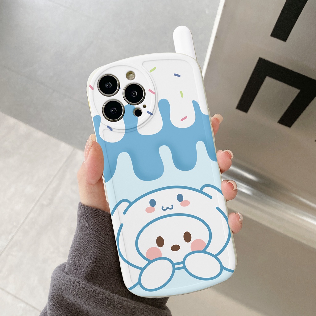 Ốp bảo vệ cam iphone hình điện thoại gấu mèo dễ thương 6/6splus/7/7plus/8/8plus/x/xs/11/12/13/14/pro/max/plus/promax