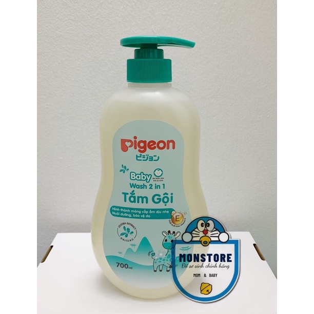 Sữa tắm gội dưỡng ẩm cho bé Pigeon Jojoba, nuôi dưỡng da và tóc bé mềm mịn, ẩm mượt