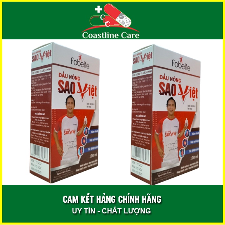 Fobelife Dầu Nóng Sao Việt – Giảm Đau Mỏi Vai Gáy  - Coastlinecare Pharmacy